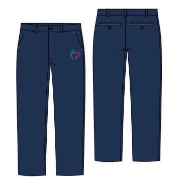 Pantalón largo niño logo Fundación